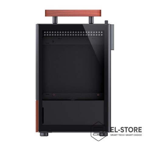 Jonsbo Obudowa Jonsbo T6, Mini-Tower, Mini-ITX, Tempered Glass, Holz - czarna