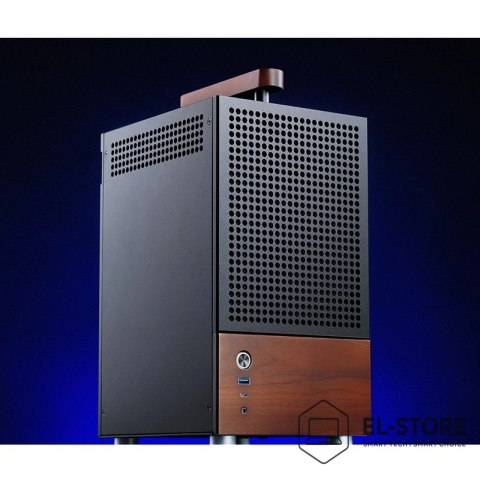 Jonsbo Obudowa Jonsbo T6, Mini-Tower, Mini-ITX, Tempered Glass, Holz - czarna