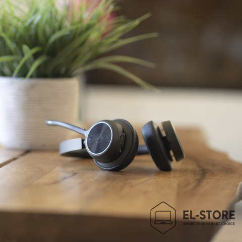 POLY POLY Stereofoniczny zestaw słuchawkowy USB A Voyager 4320 + przejściówka BT700 USB-A + podstawka ładująca