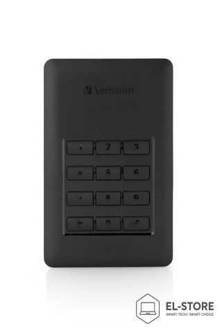 Verbatim Dysk zewnętrzny 2TB USB 3 z klawiaturą STORE NGO SECURE HDD