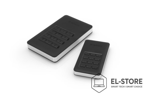 Verbatim Dysk zewnętrzny 2TB USB 3 z klawiaturą STORE NGO SECURE HDD