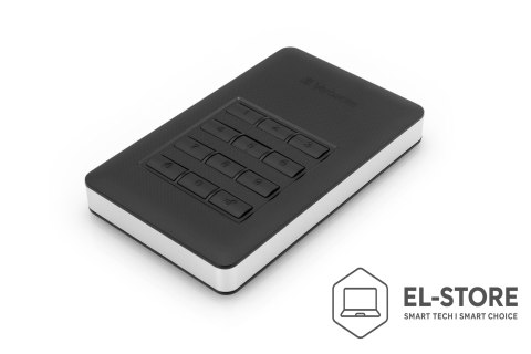Verbatim Dysk zewnętrzny 2TB USB 3 z klawiaturą STORE NGO SECURE HDD