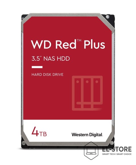 WD Dysk HDD WD Red Plus WD40EFPX (4 TB ; 3.5"; 256 MB; 5400 obr/min)
