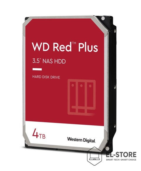 WD Dysk HDD WD Red Plus WD40EFPX (4 TB ; 3.5"; 256 MB; 5400 obr/min)