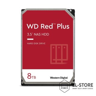 WD Dysk HDD WD Red Plus WD80EFPX (8 TB ; 3.5"; 256 MB; 5640 obr/min)
