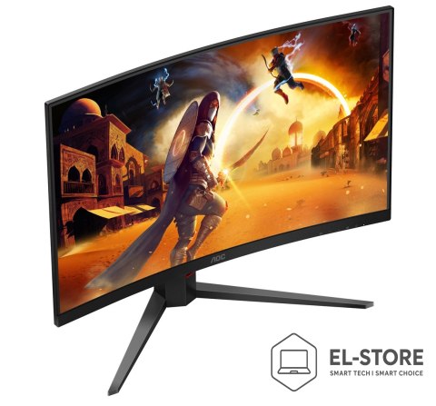 AOC Monitor 31,5" AOC G4 C32G4Z 1920x1080px Full HD LCD Curved Czarny, Czerwony