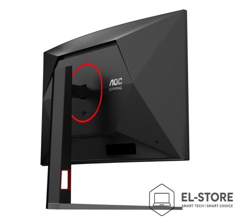 AOC Monitor 31,5" AOC G4 C32G4Z 1920x1080px Full HD LCD Curved Czarny, Czerwony