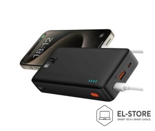 Baseus BASEUS POWERBANK AIRPOW 20000MAH 20W (CZARNY)