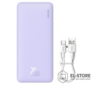 Baseus BASEUS POWERBANK AIRPOW 20000MAH 20W (FIOLETOWY)