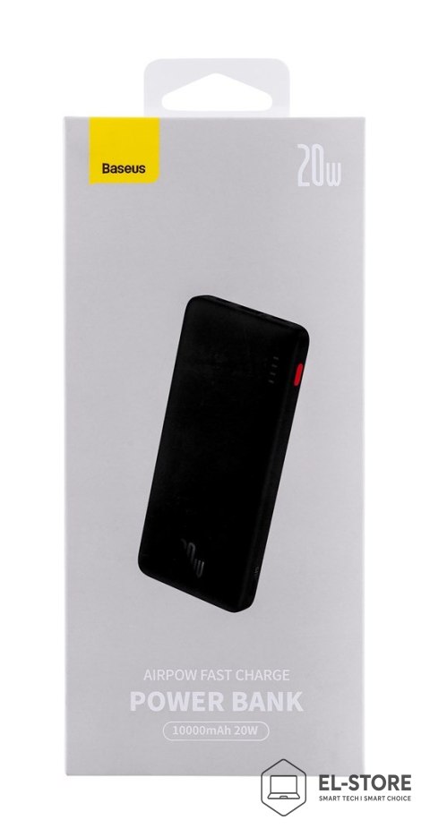 Baseus BASUES POWERBANK AIRPOW 10000MAH 20W (CZARNY)