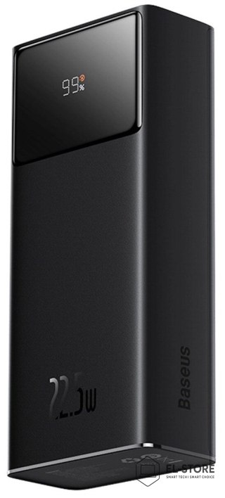 Baseus Powerbank Baseus EnerFill FP41 30000mAh 22.5W z kablem Baseus Simple USB-A - USB-C 3A 30cm - czarny