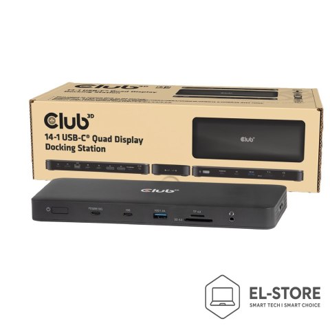 Club 3D Stacja dokująca NB ACC 14IN1/USB-C 150W CSV-2540 CLUB3D