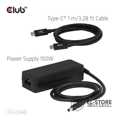 Club 3D Stacja dokująca NB ACC 14IN1/USB-C 150W CSV-2540 CLUB3D