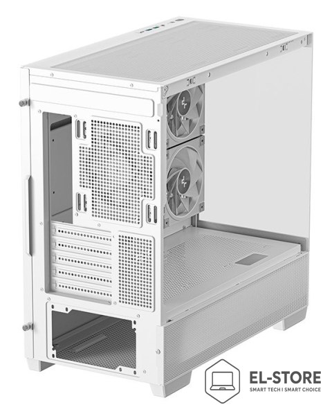 DEEPCOOL DeepCool CG380 3F WH Midi Tower Biały