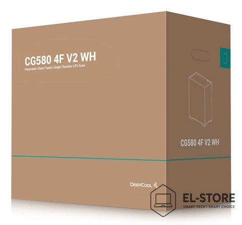 DEEPCOOL Obudowa DeepCool CG580 4F V2 Midi Tower Biała R-CG580-WHADA4-G-2