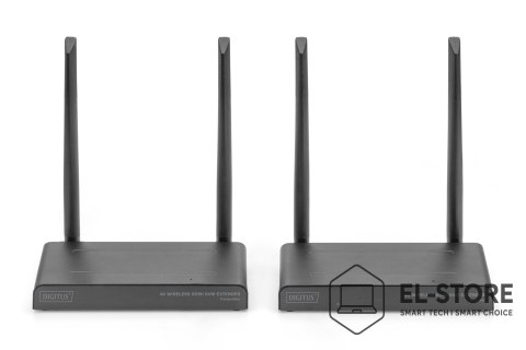 DIGITUS DIGITUS DS-55328 Bezprzewodowy przedłużacz KVM 4K HDMI, 150 m