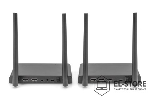 DIGITUS DIGITUS DS-55328 Bezprzewodowy przedłużacz KVM 4K HDMI, 150 m