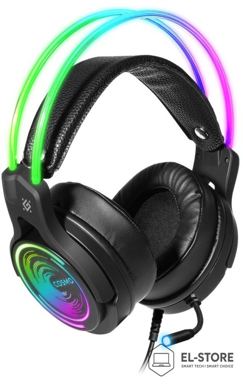 Defender DEFENDER SŁUCHAWKI NAUSZNE Z MIKROFONEM COSMO PRO 7.1 PODŚWIETLENIE RGB 64536