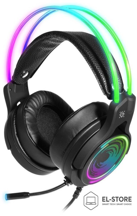 Defender DEFENDER SŁUCHAWKI NAUSZNE Z MIKROFONEM COSMO PRO 7.1 PODŚWIETLENIE RGB 64536