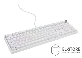 GENESIS Klawiatura GENESIS THOR 404 uniwersalne USB QWERTY Angielski Biały