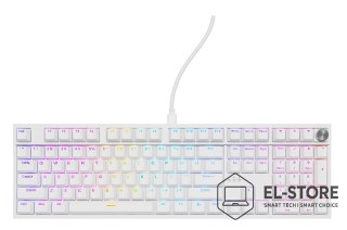 GENESIS Klawiatura GENESIS THOR 404 uniwersalne USB QWERTY Angielski Biały