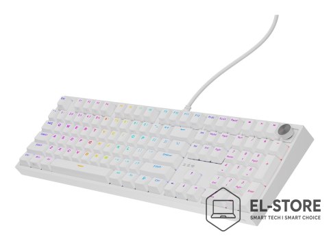 GENESIS Klawiatura GENESIS THOR 404 uniwersalne USB QWERTY Angielski Biały