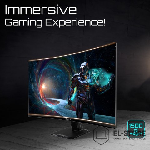 Gigabyte GIGABYTE GS27QCA monitor komputerowy 68,6 cm (27") 2560 x 1440 px Quad HD LED Czarny