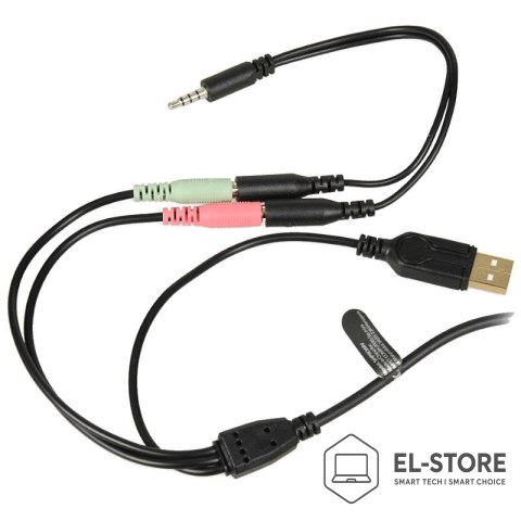 IBOX SŁUCHAWKI Z MIKROFONEM I-BOX X3 GAMING, LED