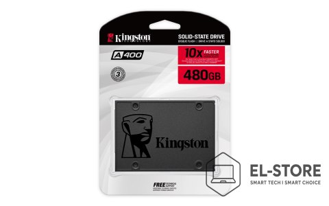 Kingston Dysk SSD Kingston A400 (480GB; 2.5"; SATA 3.0; SA400S37/480G)