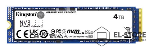 Kingston Kingston DYSK SSD 4000G NV3 M.2 2280 PCIe 4.0 NVMe