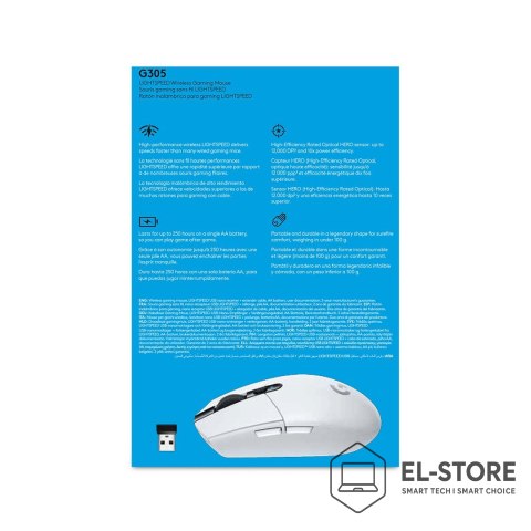 Logitech MYSZ GAMINGOWA G305 Wireless White