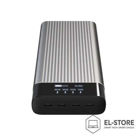 No name HYPER HJ245B bank mocy 27000 mAh Srebrny