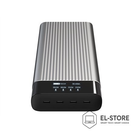 No name HYPER HJ245B bank mocy 27000 mAh Srebrny