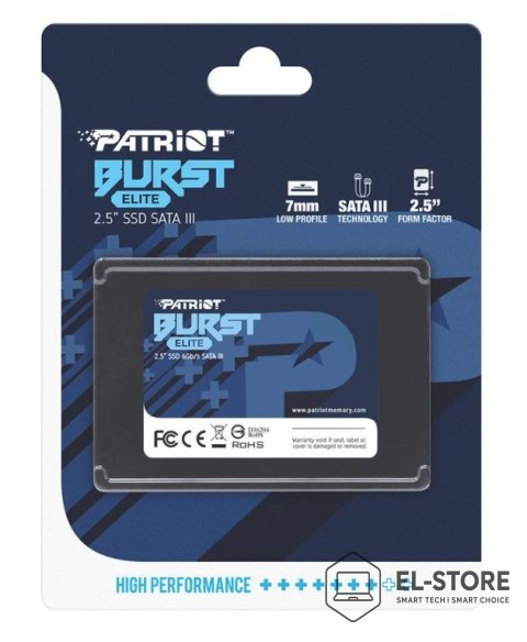 Patriot Memory Dysk SSD PATRIOT BURST ELITE 120GB SATA 3 2.5INCH