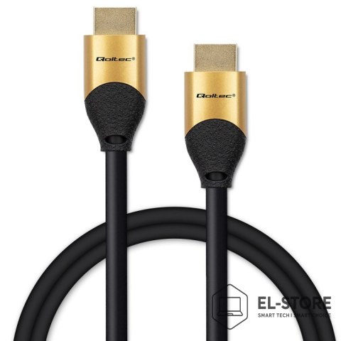 Qoltec QOLTEC KABEL HDMI V2.1 ULTRA HIGH SPEED 8K | 60HZ | 28AWG | GOLD | 2M