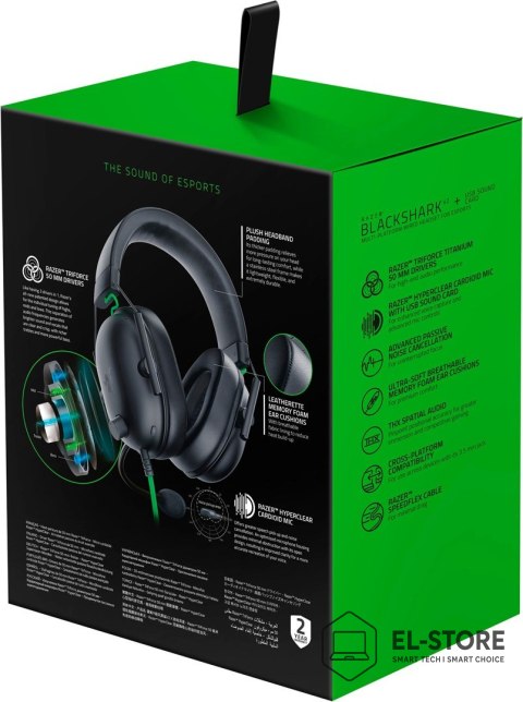 RAZER Słuchawki Razer BlackShark V2 X