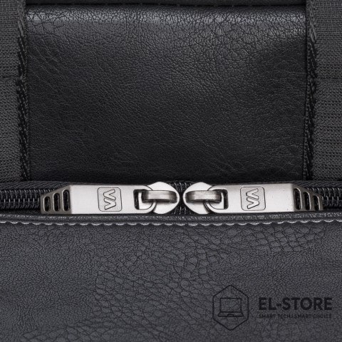 RivaCase RIVACASE TORBA NA LAPTOP 16" ORLY, CZARNA, MATERIAŁ WODOODPORNY, KIESZENIE NA TABLET 10,1", SMARTFON, DOKUMENTY I AKCESORIA