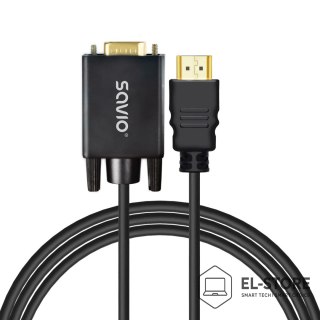 SAVIO SAVIO KABEL/ADAPTER HDMI (M) - VGA (M) CL-197