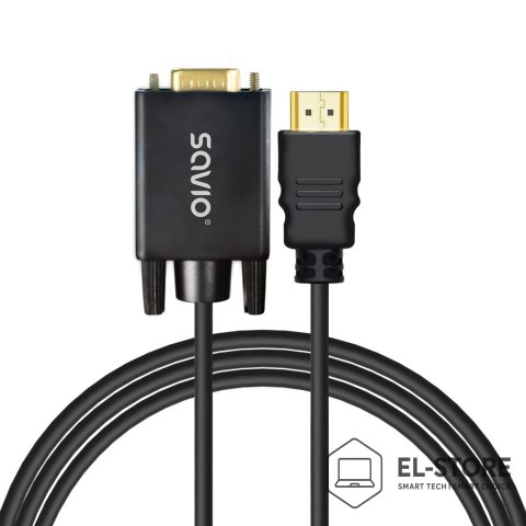 SAVIO SAVIO KABEL/ADAPTER HDMI (M) - VGA (M) CL-197