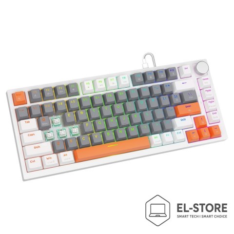 SAVIO SAVIO KLAWIATURA MAGNETYCZNA ASTRAL WHITE OUTEMU WHITE JADE RGB 3 KOLORY KEYCAPÓW