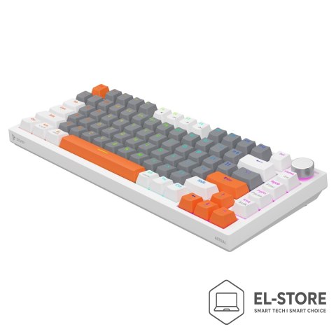 SAVIO SAVIO KLAWIATURA MAGNETYCZNA ASTRAL WHITE OUTEMU WHITE JADE RGB 3 KOLORY KEYCAPÓW