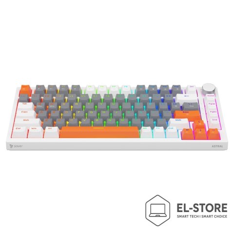 SAVIO SAVIO KLAWIATURA MAGNETYCZNA ASTRAL WHITE OUTEMU WHITE JADE RGB 3 KOLORY KEYCAPÓW