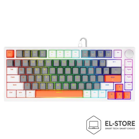 SAVIO SAVIO KLAWIATURA MAGNETYCZNA ASTRAL WHITE OUTEMU WHITE JADE RGB 3 KOLORY KEYCAPÓW