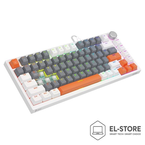 SAVIO SAVIO KLAWIATURA MAGNETYCZNA ASTRAL WHITE OUTEMU WHITE JADE RGB 3 KOLORY KEYCAPÓW