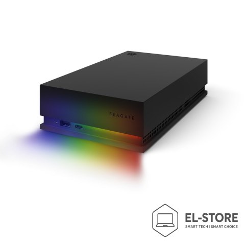 Seagate Dysk zewnętrzny Seagate 8TB FireCuda Gaming Hub USB 3.2 External Hard Drive RGB LED
