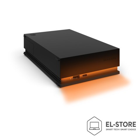 Seagate Dysk zewnętrzny Seagate 8TB FireCuda Gaming Hub USB 3.2 External Hard Drive RGB LED