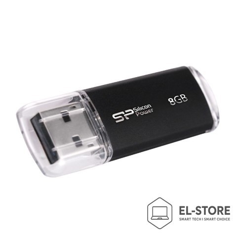 Silicon Power Pendrive Silicon Power Ultima II M01 8GB USB 2.0 kolor czarny ALU (SP008GBUF2M01V1K)