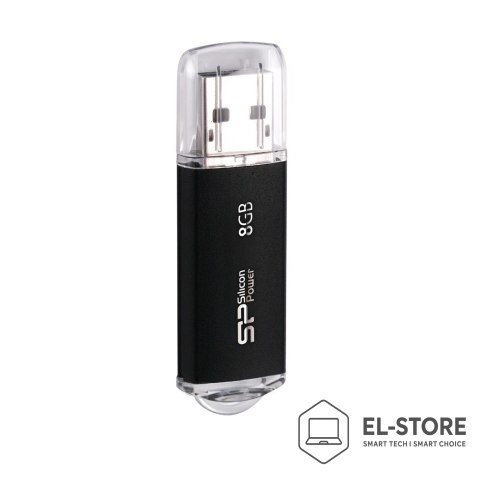 Silicon Power Pendrive Silicon Power Ultima II M01 8GB USB 2.0 kolor czarny ALU (SP008GBUF2M01V1K)