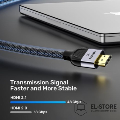 UNITEK UNITEK KABEL HDMI 2.1 8K LUX OPLOT 2M