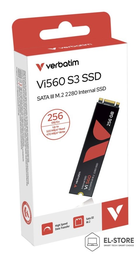 Verbatim VERBATIM DYSK SSD VI560 S3 256GB M.2 2280 49362